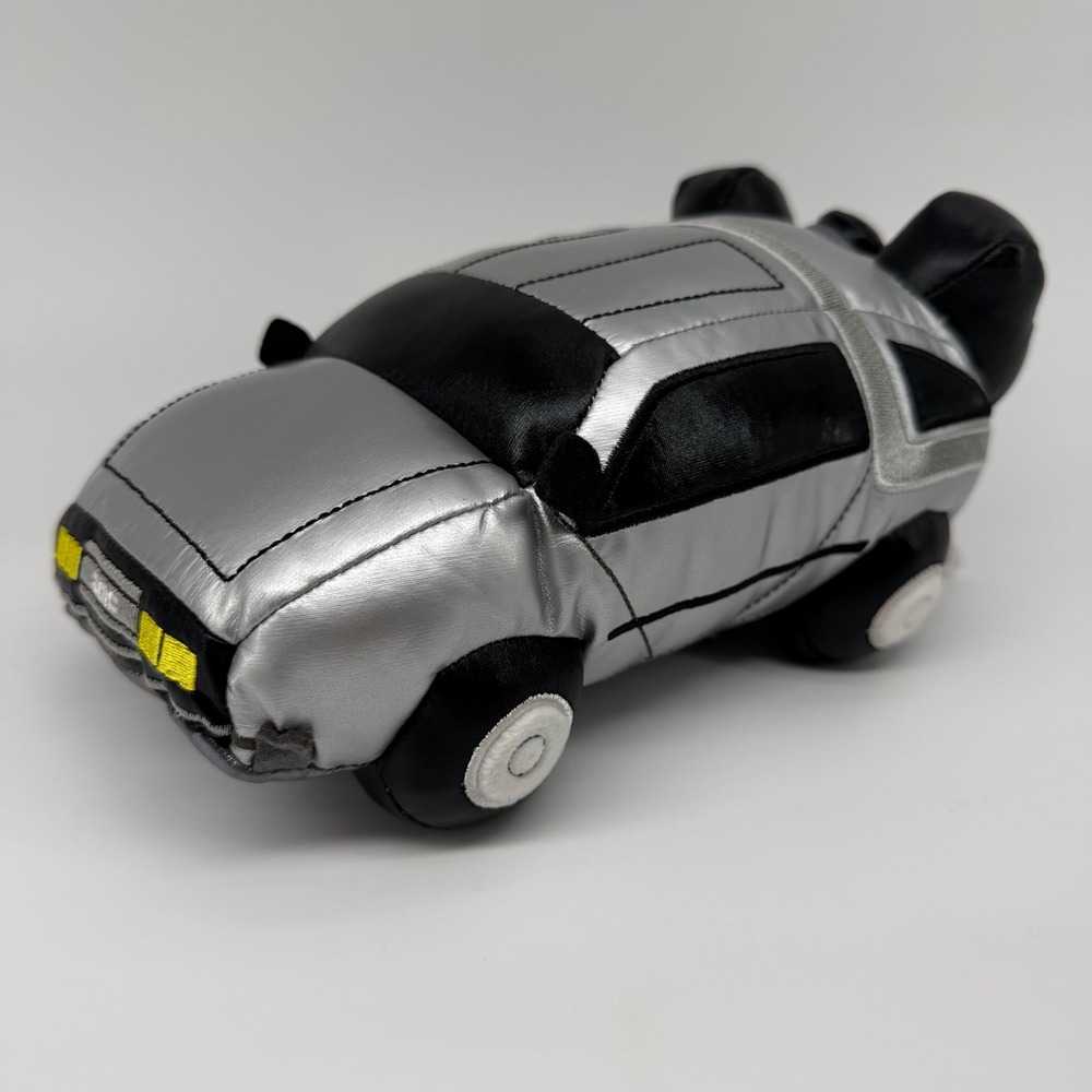 Kidrobot Back to the Future DeLorean Phunny Plush Silver Time Machine Vehicle